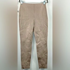 LOFT High Waist Skinny tan plaid ankle pants (NWOT)